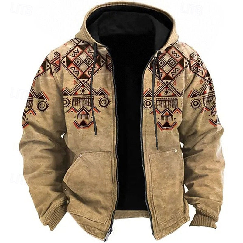 Dalton | Heritage-Print Hooded Jacket