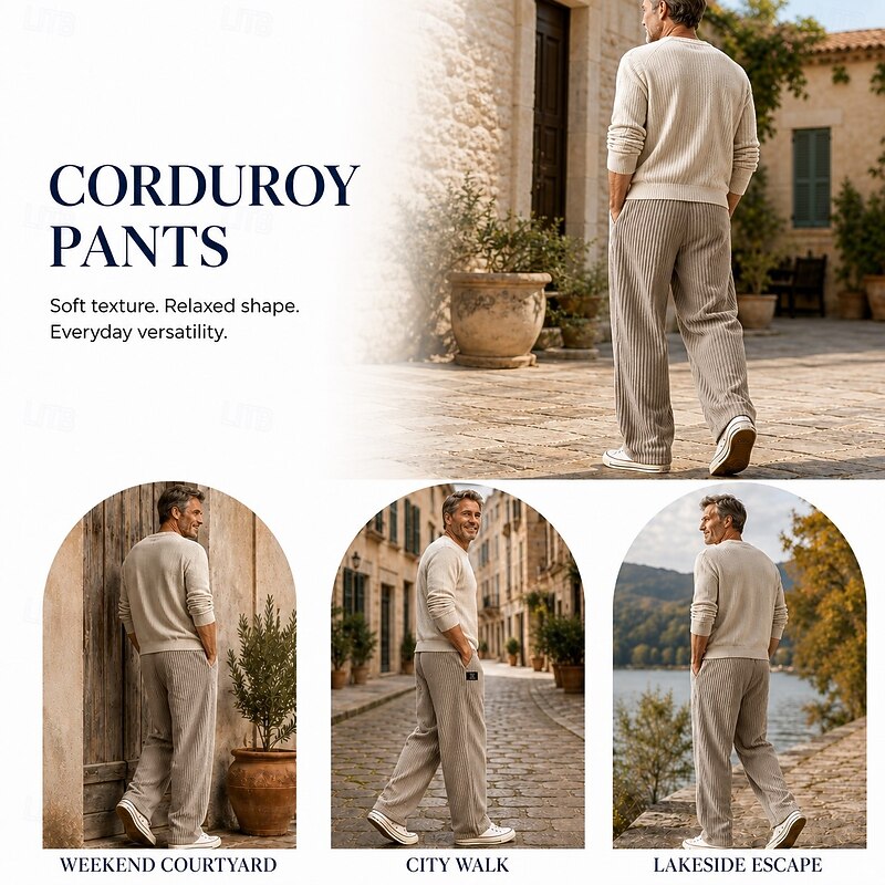 Fraser | Relaxed Ribbed Trousers