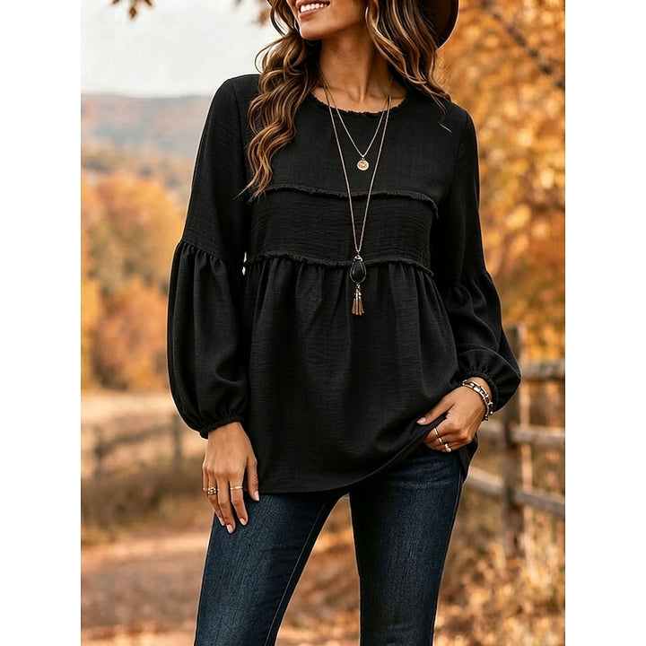 Isabelle | Relaxed Peplum Blouse