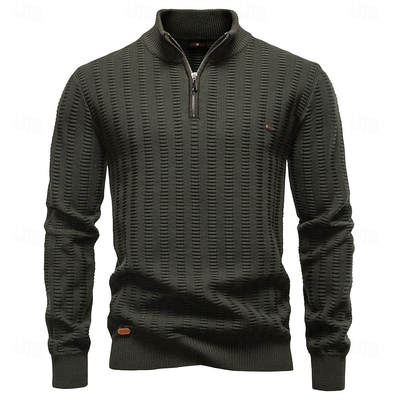 Wilfred | Textured Half-Zip Pullover