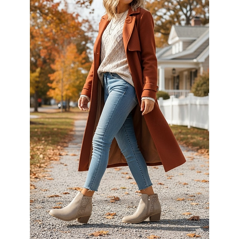 Adrienne | Cutout Block-Heel Ankle Boots