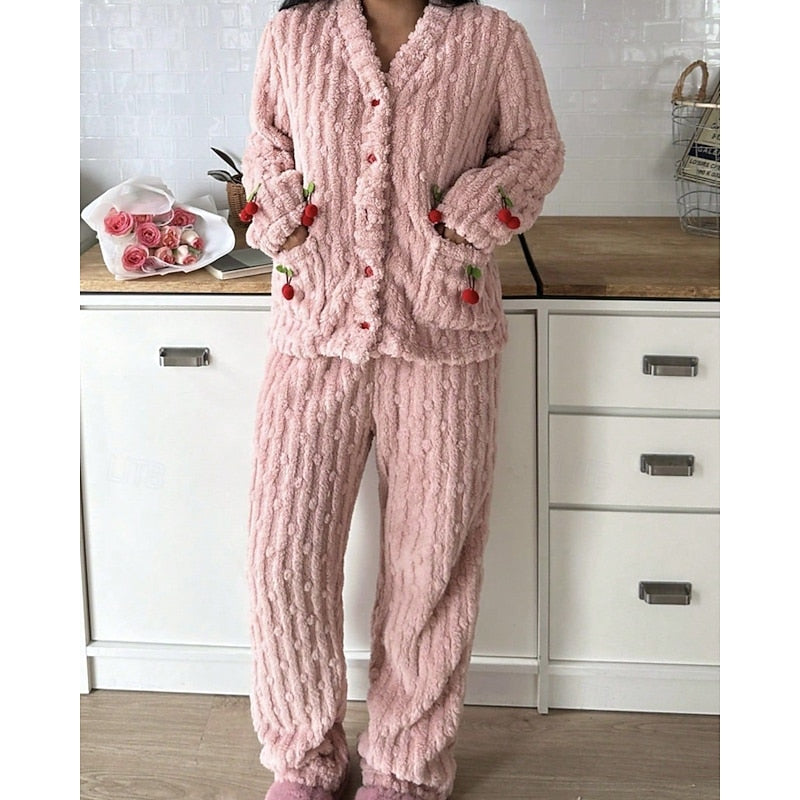 Delilah | Cosy Cherry Two-Piece Set