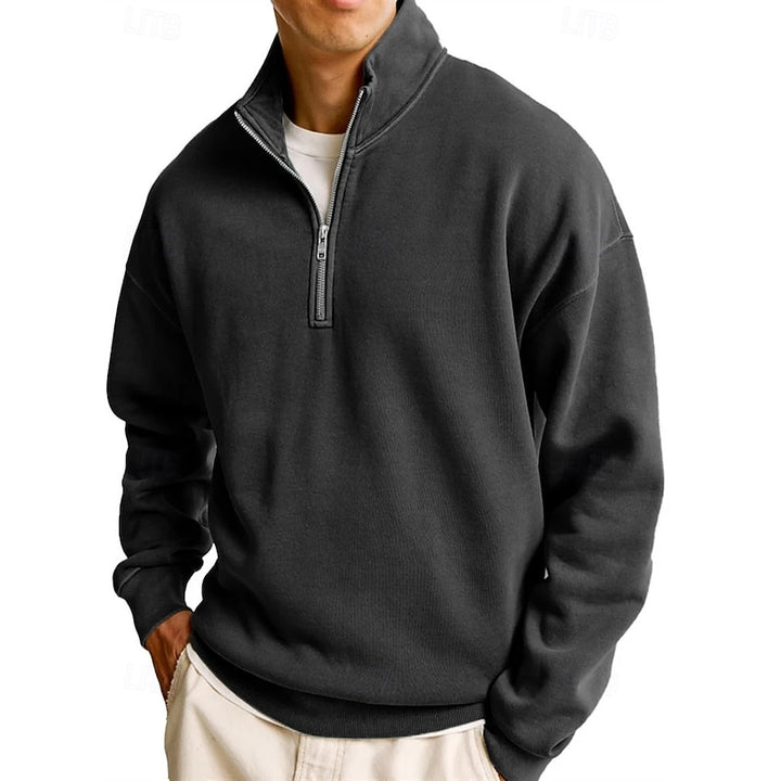 Sutton | Quarter-Zip Stand-Collar Sweatshirt
