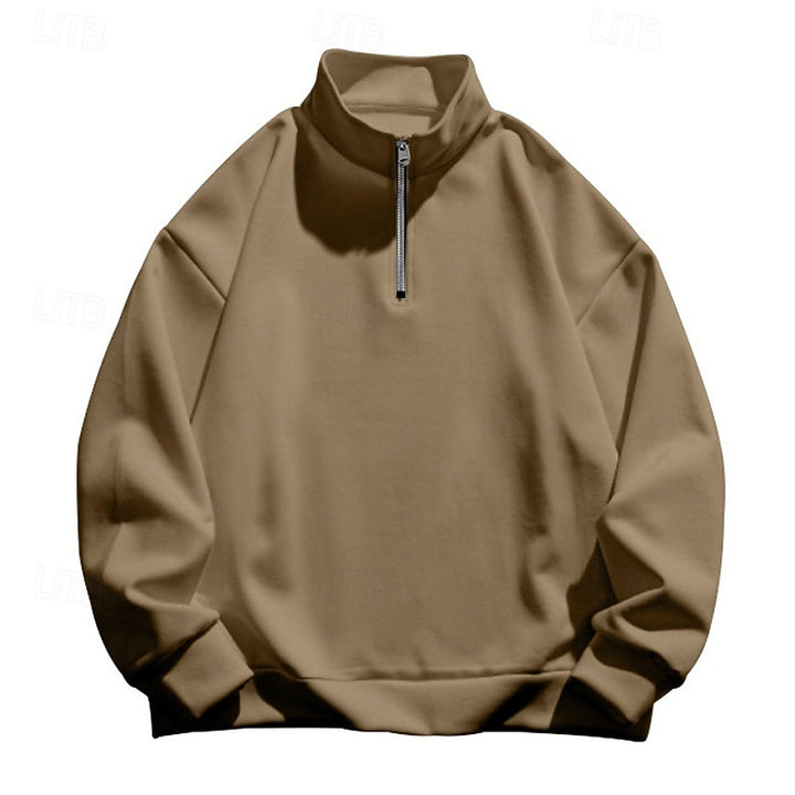 Grant | Standing-Collar Quarter-Zip Pullover