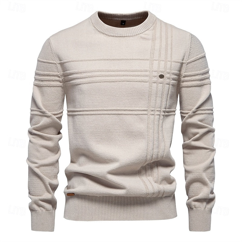 Hamish | Textured Crewneck Jumper