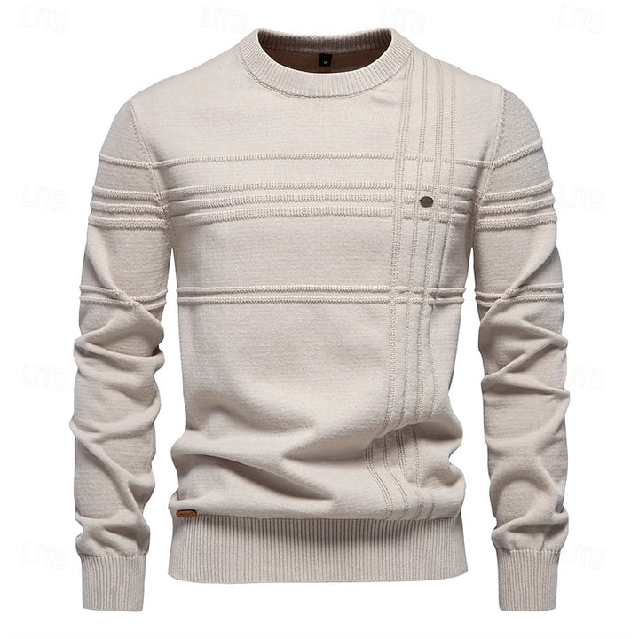 Hamish | Textured Crewneck Jumper