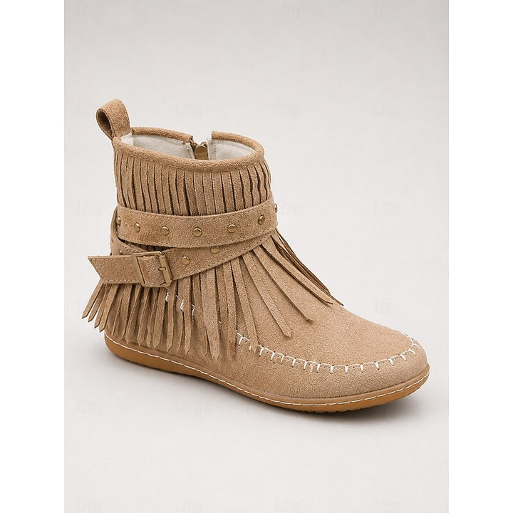 Maren | Fringed Western Ankle Boots