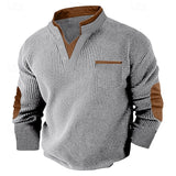 Harlan | Textured Long-Sleeve Henley Shirt