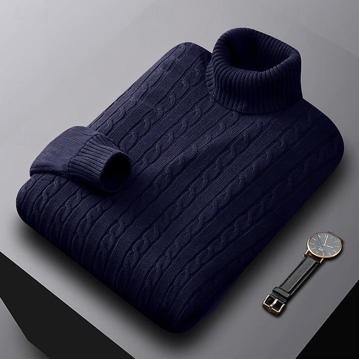 Gregory | Cable-Knit Turtleneck Jumper