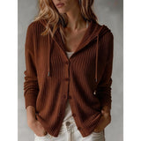 Sadie | Hooded Textured Cardigan