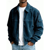 Hamish | Ribbed Zip Jacket