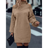 Everly | Cold-Shoulder Turtleneck Sweater Dress
