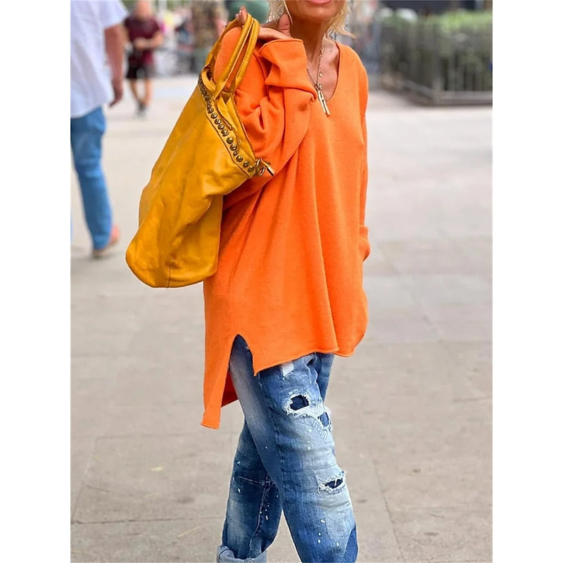 Aurelia | Relaxed V-Neck Pullover