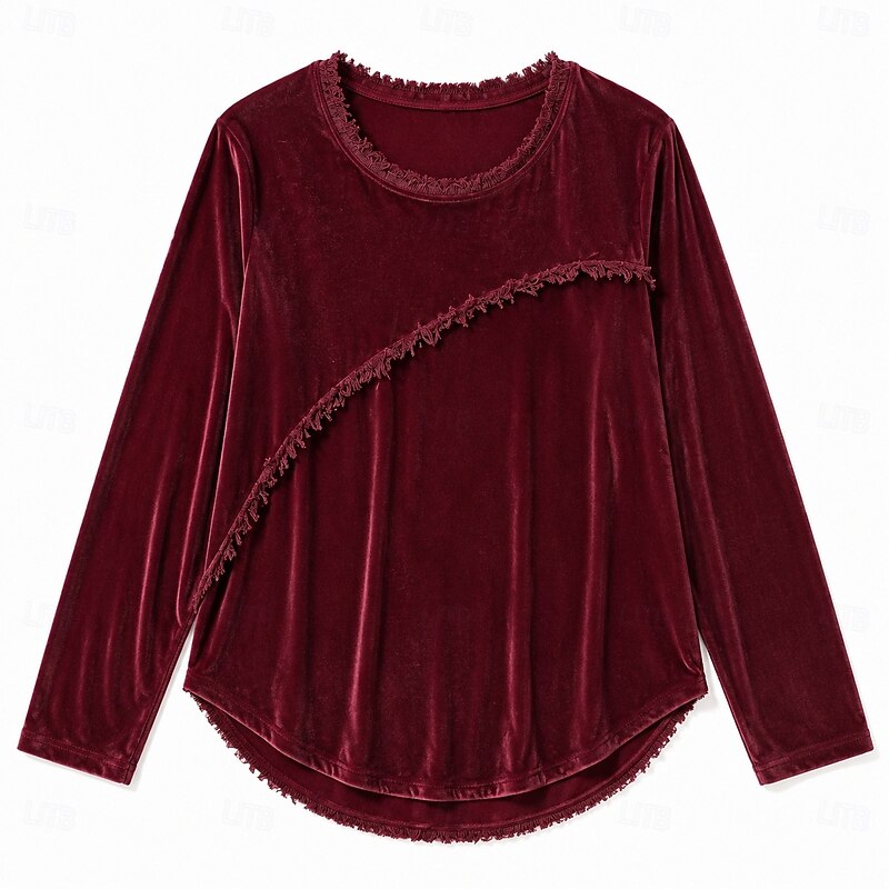Eliza | Relaxed Fringe-Trim Tunic Top