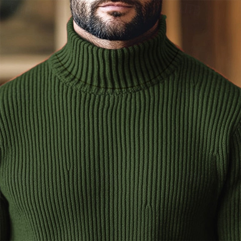 Dean | Ribbed Turtleneck Jumper