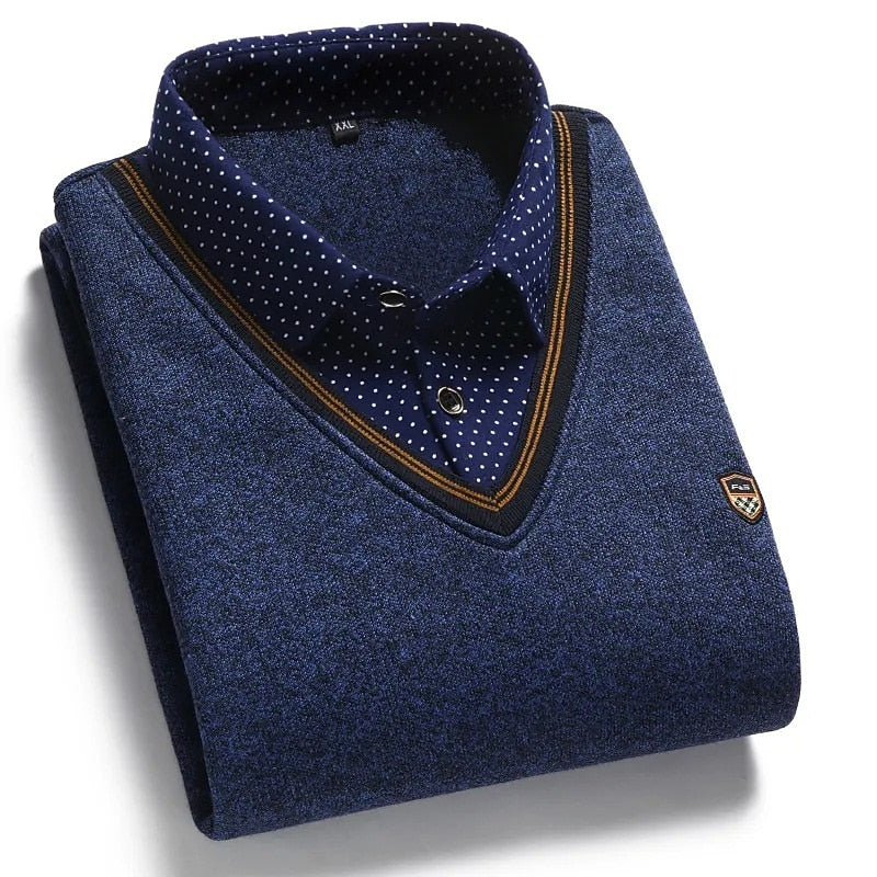 Rufus | Layered Mock-Collar Sweater