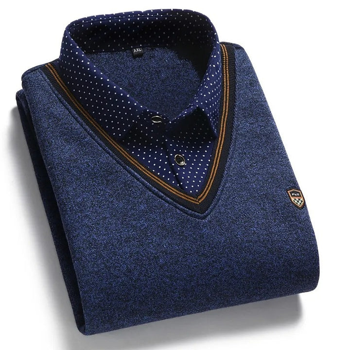 Rufus | Layered Mock-Collar Sweater