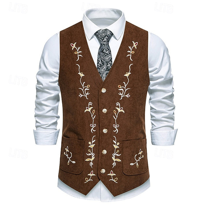 Jonah | Embroidered Floral Waistcoat