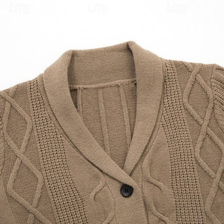 Garrick | Shawl-Collar Button-Up Cardigan