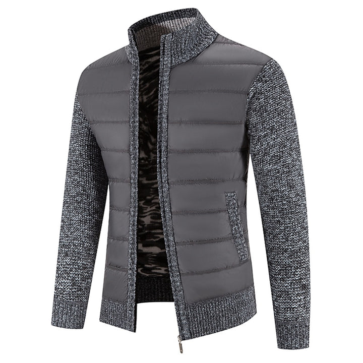 Gregory | Zip-Up Stand Collar Cardigan