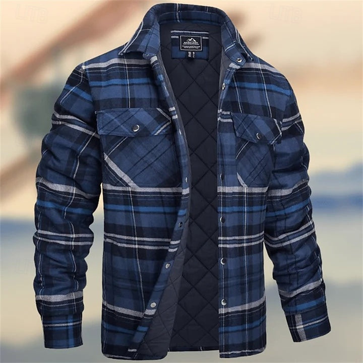 Griffin | Quilted Check Shirt Jacket
