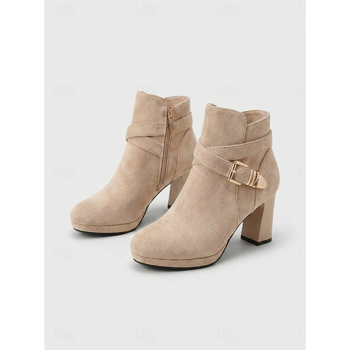 Mabel | Buckle-Strap Heeled Ankle Boots