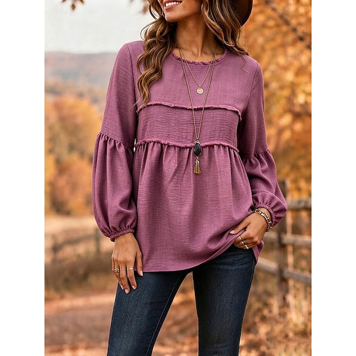 Isabelle | Relaxed Peplum Blouse