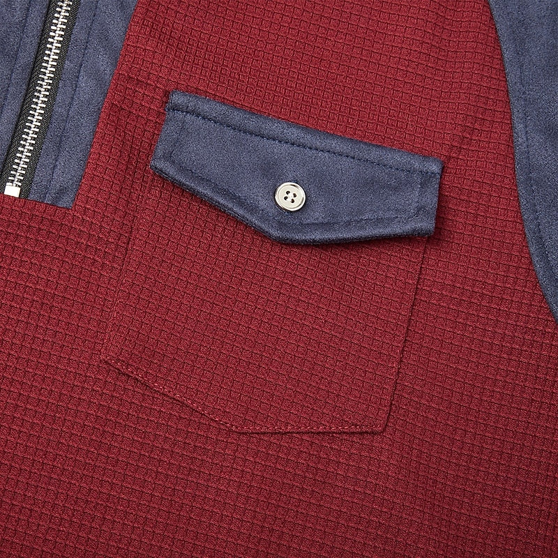 Rhett | Textured Quarter-Zip Pullover