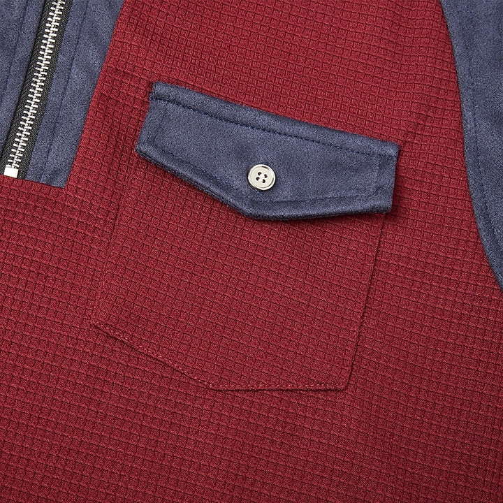 Rhett | Textured Quarter-Zip Pullover