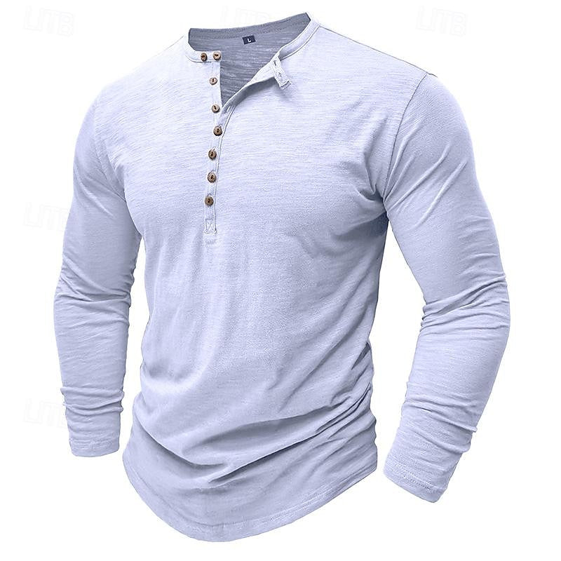 Nash | Classic Long-Sleeve Henley Shirt