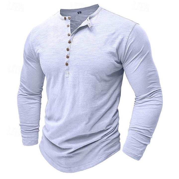 Nash | Classic Long-Sleeve Henley Shirt