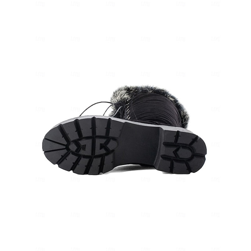 Brenna | Cosy Fur-Trimmed Knee-High Boots