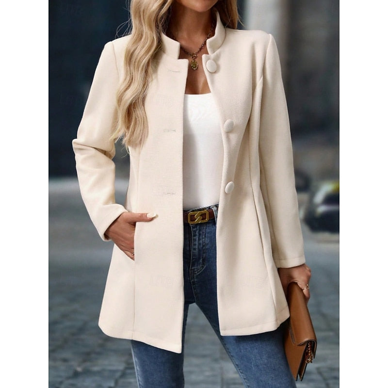 Ingrid | Elegant Stand-Collar Coat