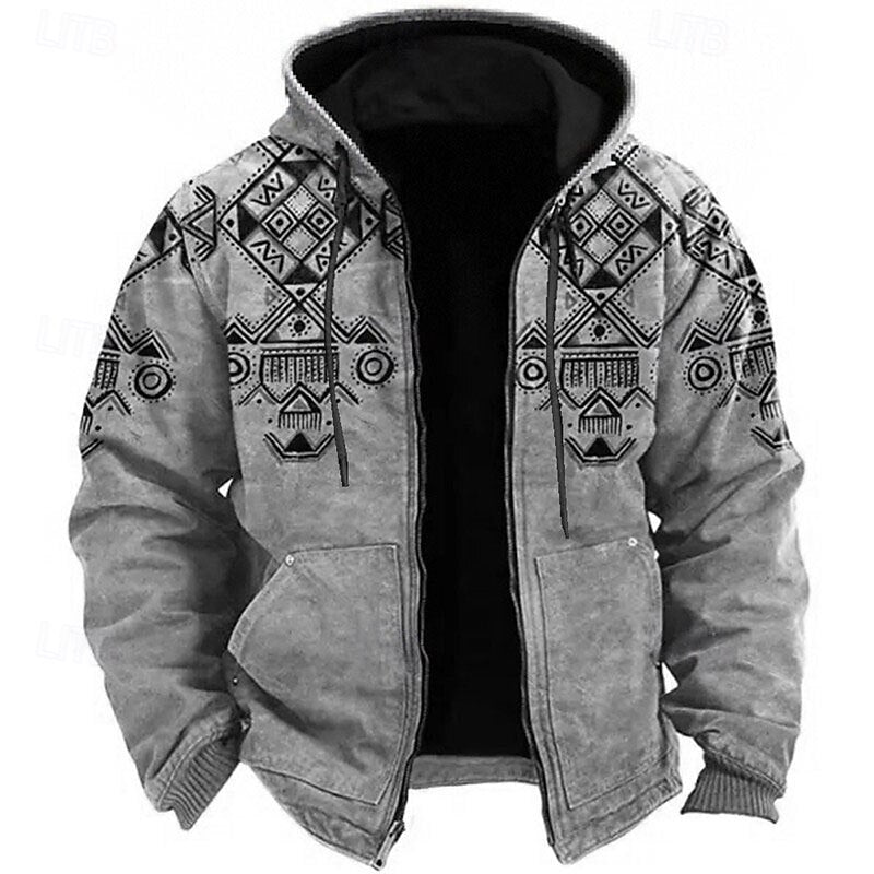 Dalton | Heritage-Print Hooded Jacket