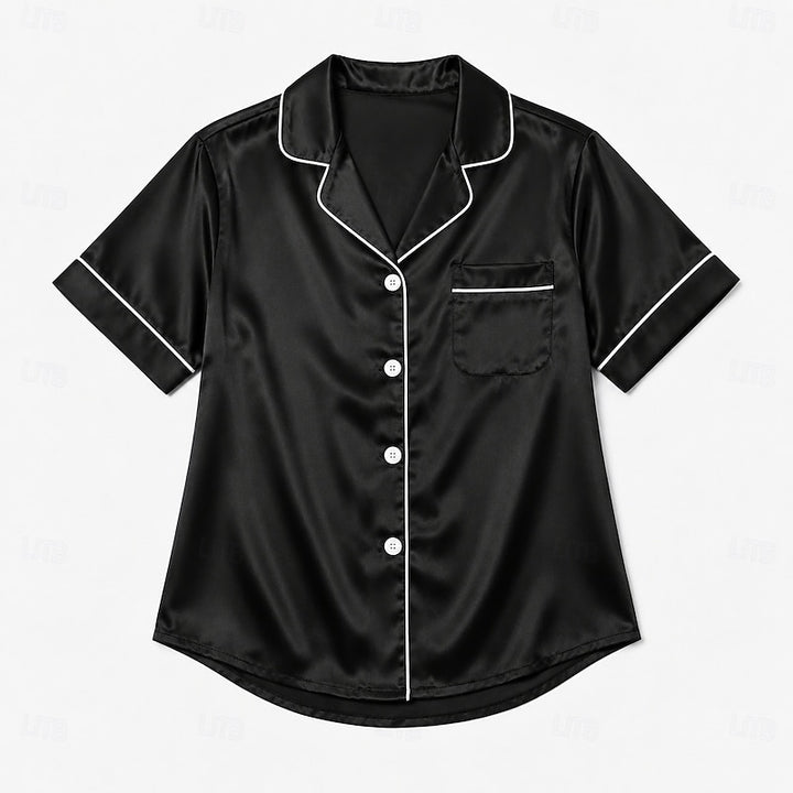 Paige | Relaxed Button-Front Loungewear Two-Piece Set