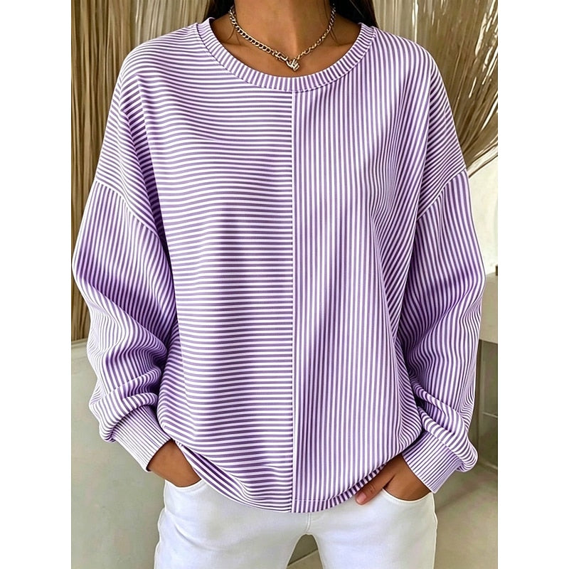Delia | Relaxed Striped Top