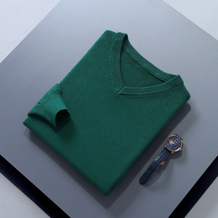 Damian | Refined V-Neck Jumper