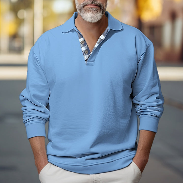 Landon | Polo-Collar Sweatshirt