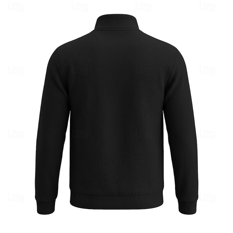 Grady | Textured Quarter-Zip Pullover
