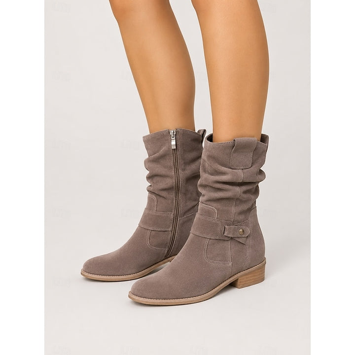 Josephine | Slouchy Block-Heel Ankle Boots