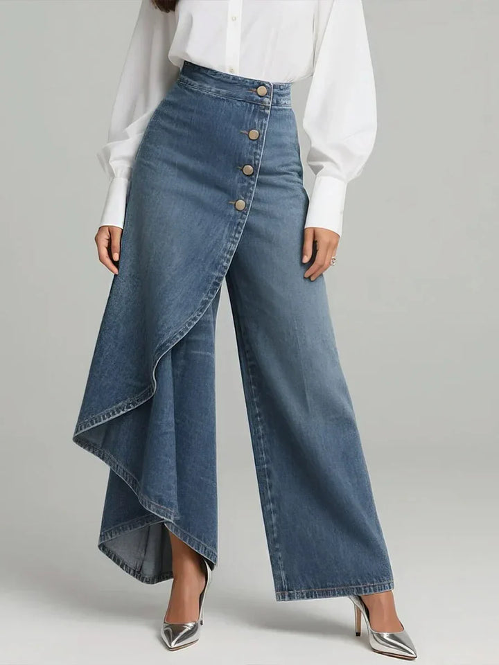 Morgan | Elegant High Waisted Wide-leg Pants