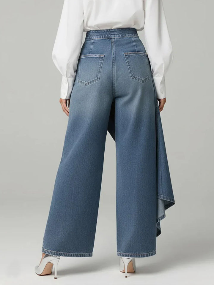 Morgan | Elegant High Waisted Wide-leg Pants