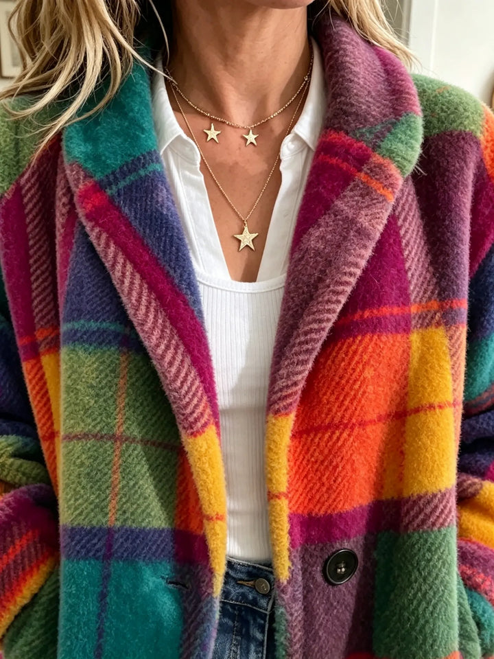 Marjorie | Checked Statement Jacket