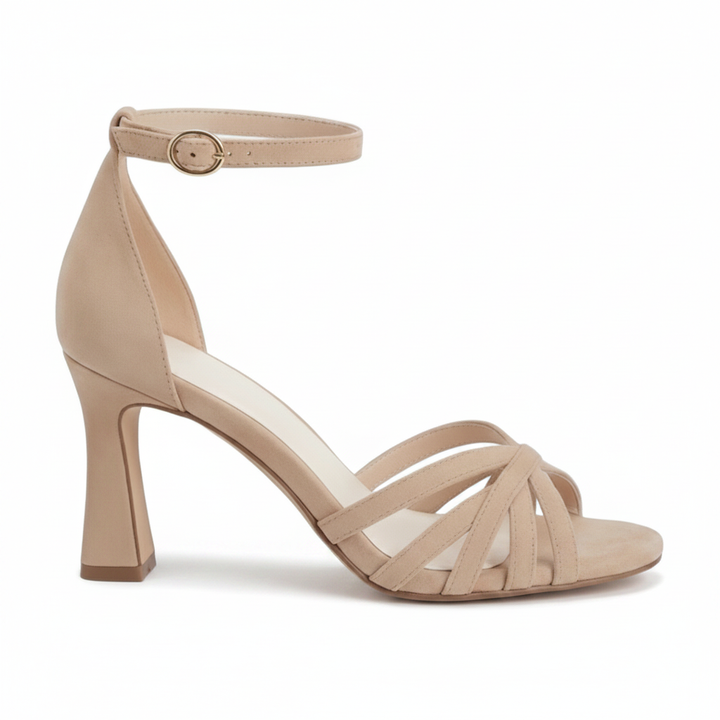 Orlissa | Open Toe Block Heel Pumps