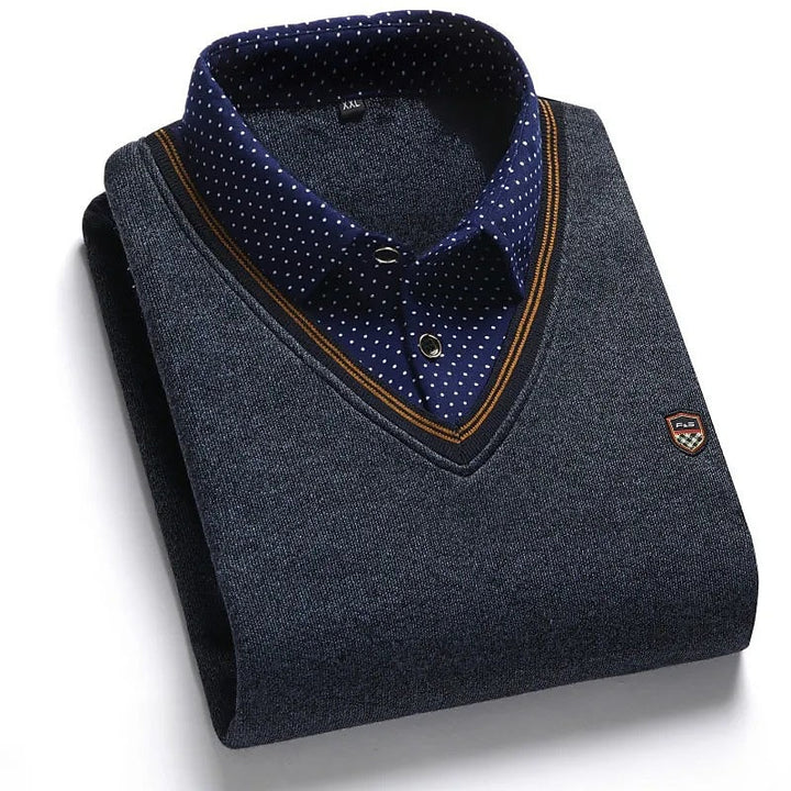 Rufus | Layered Mock-Collar Sweater