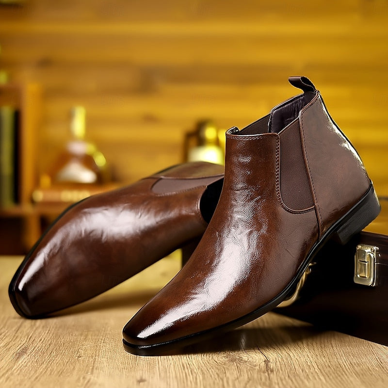 Hollis | Polished Chelsea Boots