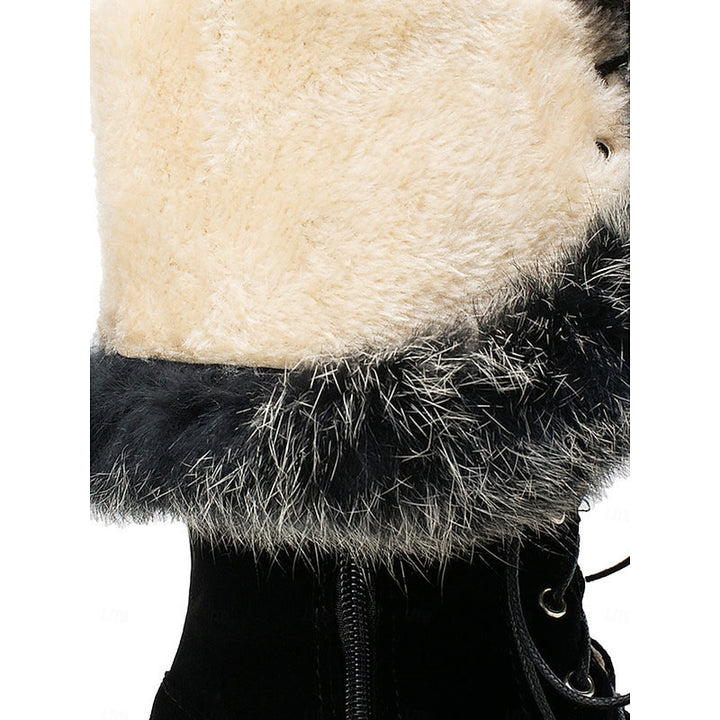 Brenna | Cosy Fur-Trimmed Knee-High Boots