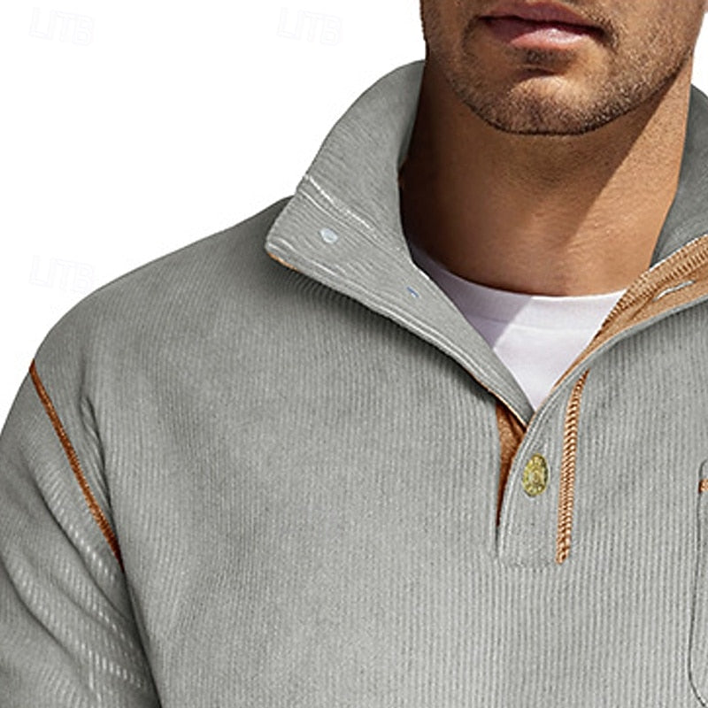 Cormac | Refined Stand-Collar Pullover