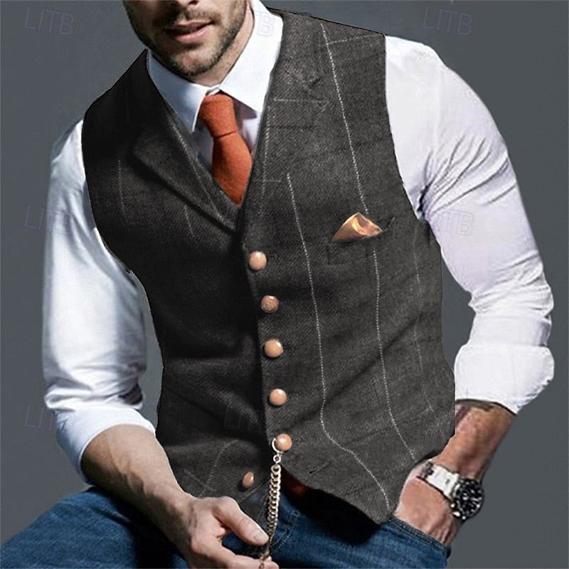 Atticus | Tailored Herringbone Waistcoat