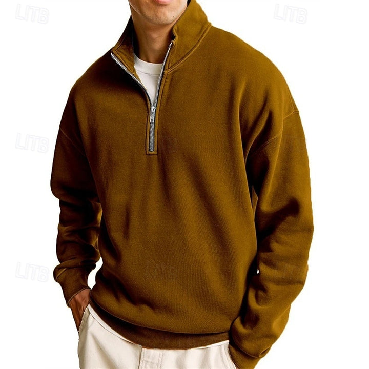 Sutton | Quarter-Zip Stand-Collar Sweatshirt